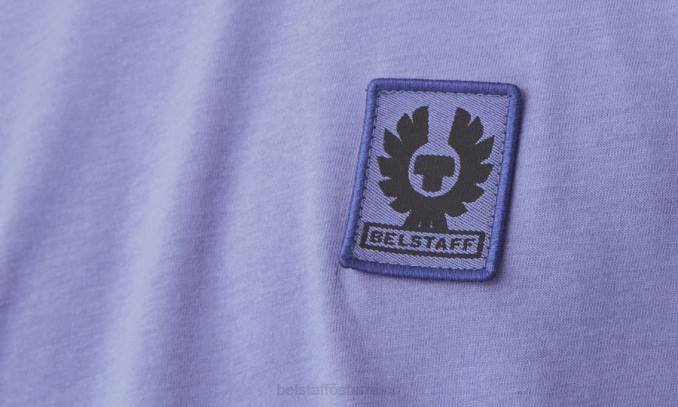 Belstaff Männer T-Shirt PHND173 Kleidung Baumwolljersey lila