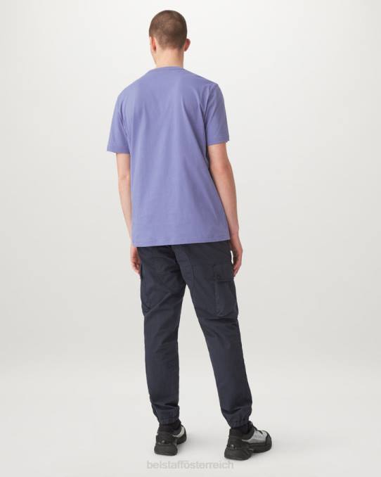 Belstaff Männer T-Shirt PHND173 Kleidung Baumwolljersey lila