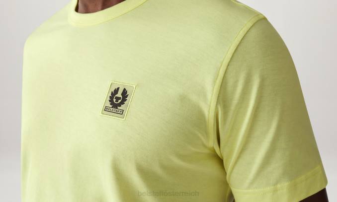 Belstaff Männer T-Shirt PHND174 Kleidung Baumwolljersey zitronengelb