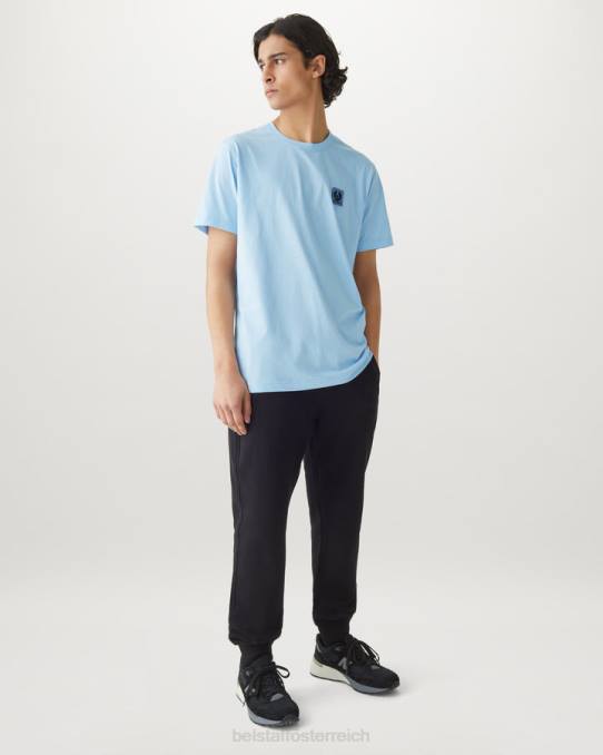 Belstaff Männer T-Shirt PHND179 Kleidung Baumwolljersey himmelblau