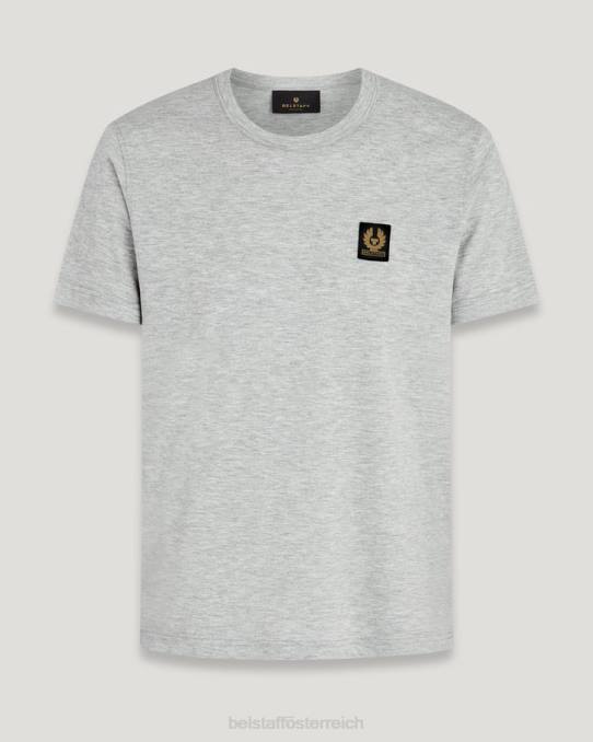 Belstaff Männer T-Shirt PHND201 Kleidung Baumwolljersey altsilber meliert