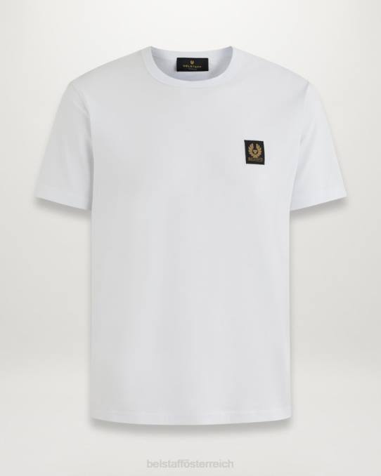Belstaff Männer T-Shirt PHND202 Kleidung Baumwolljersey weiß