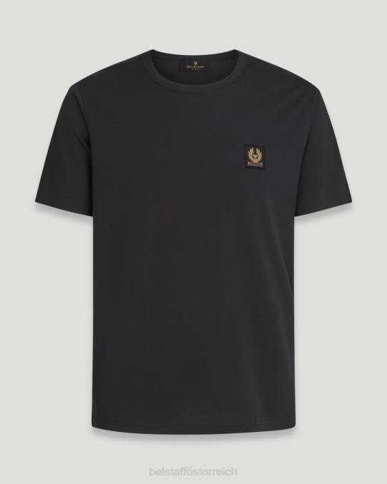 Belstaff Männer T-Shirt PHND208 Kleidung Baumwolljersey schwarz