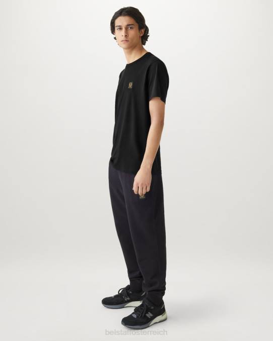 Belstaff Männer T-Shirt PHND208 Kleidung Baumwolljersey schwarz