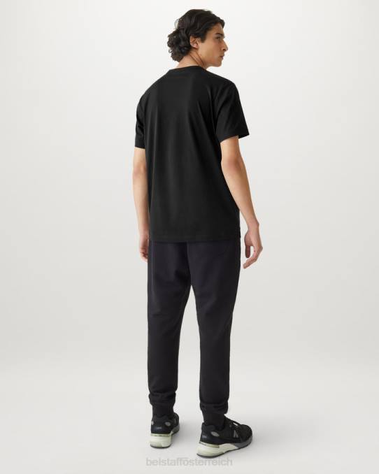 Belstaff Männer T-Shirt PHND208 Kleidung Baumwolljersey schwarz