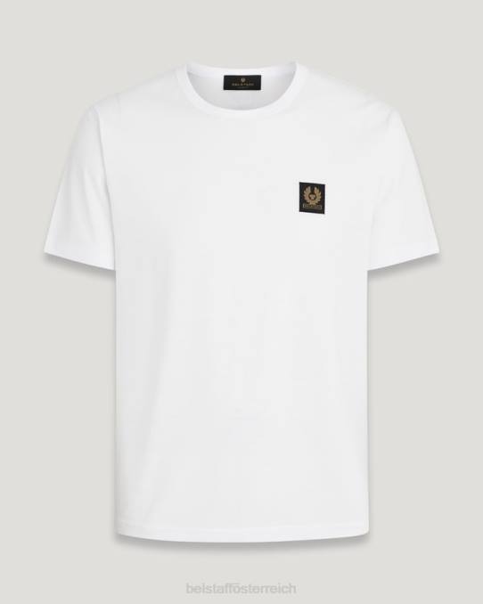 Belstaff Männer T-Shirt PHND210 Kleidung Baumwolljersey weiß