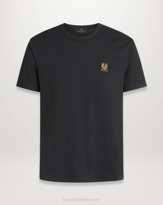 Belstaff Männer T-Shirt PHND212 Kleidung Baumwolljersey schwarz