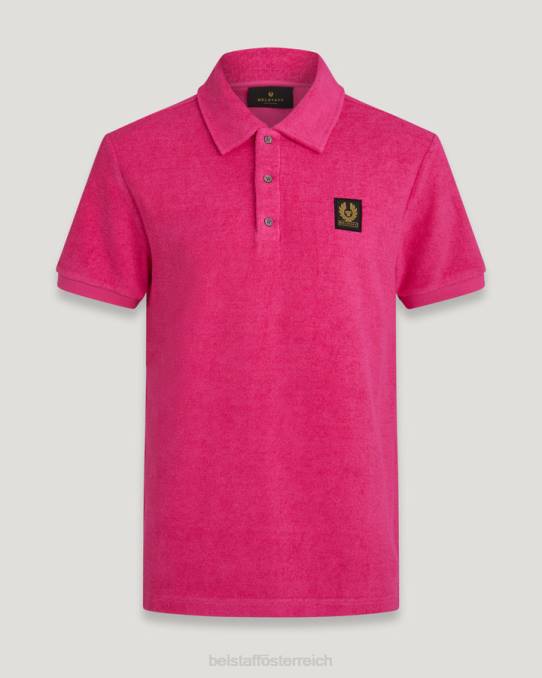 Belstaff Männer Tether-Polo PHND165 Kleidung Frottee fuchsiarosa