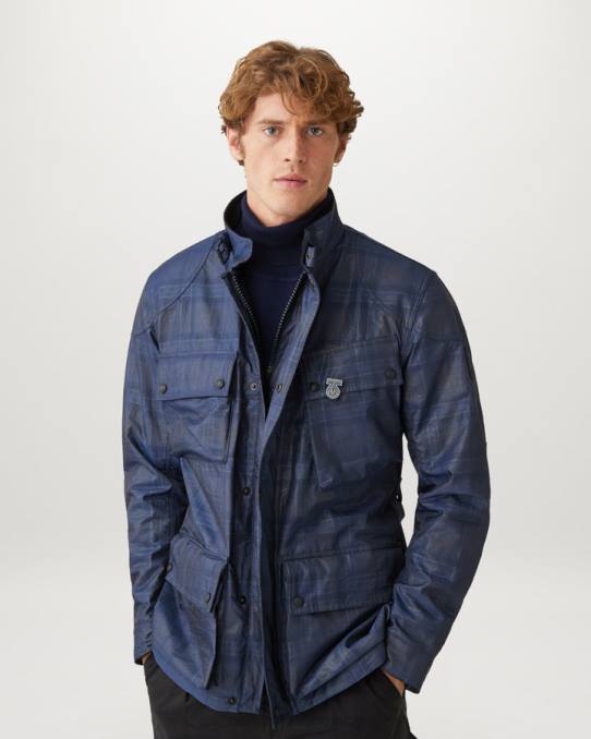 Belstaff Männer Trialmaster-Konzept PHND30 Kleidung Meerblau