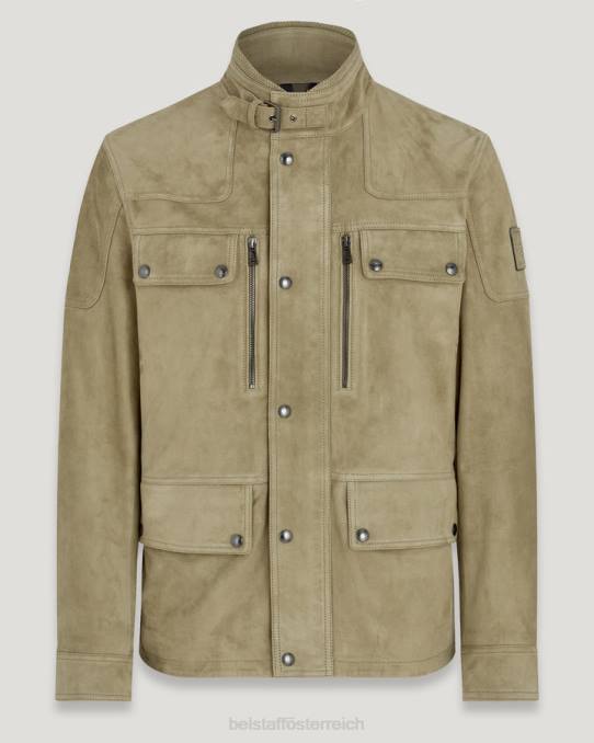 Belstaff Männer Diese Jacke PHND10 Kleidung Wildleder-Aloe