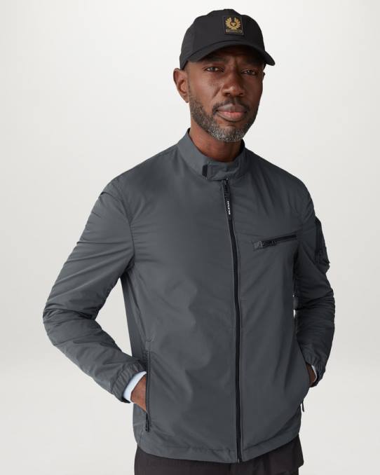 Belstaff Männer Balkenmantel PHND64 Kleidung Gedächtnisschaleneisen