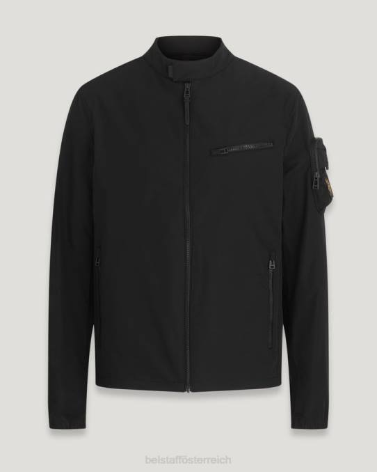 Belstaff Männer Balkenmantel PHND65 Kleidung Memory-Schale schwarz