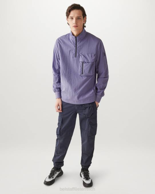 Belstaff Männer Rampenjacke PHND74 Kleidung schimmerndes Muschelviolett