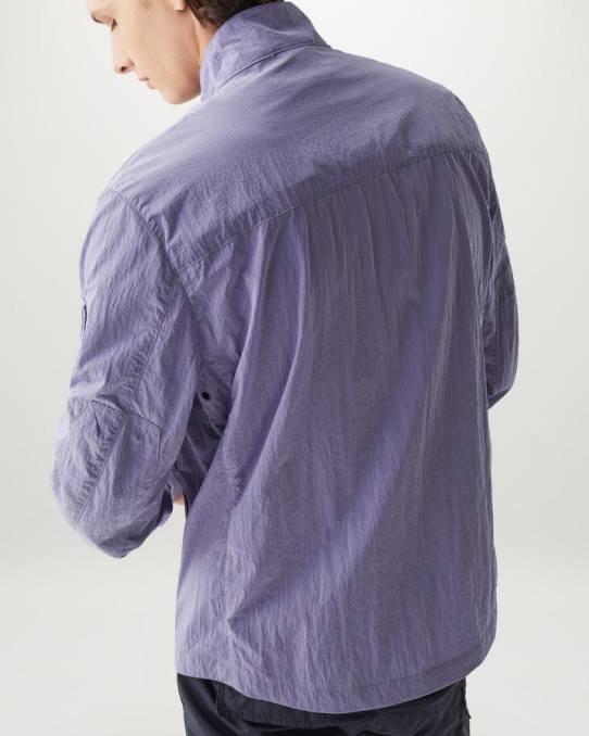 Belstaff Männer Rampenjacke PHND74 Kleidung schimmerndes Muschelviolett