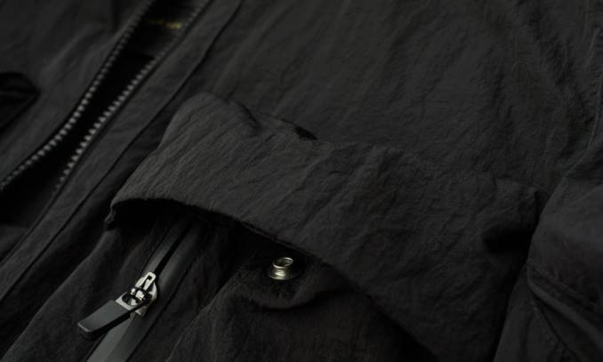 Belstaff Männer Rift-Überhemd PHND71 Kleidung schimmerndes Muschelschwarz