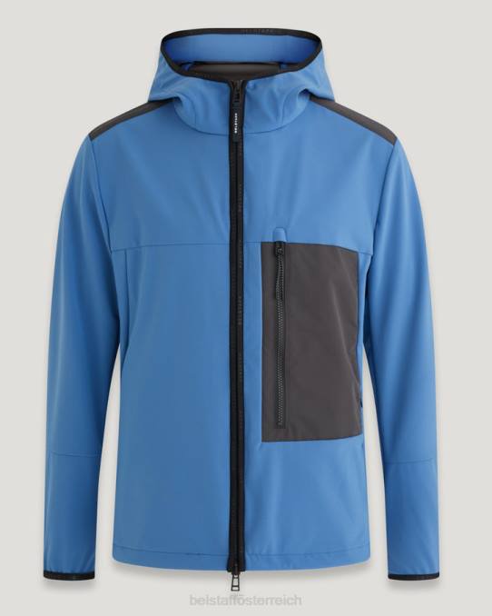Belstaff Männer Schlagjacke PHND68 Kleidung Softshell vorne blau