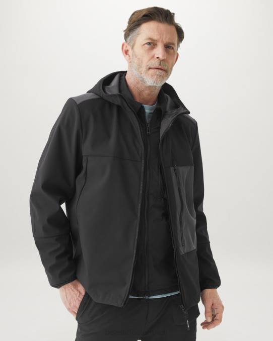 Belstaff Männer Schlagjacke PHND70 Kleidung Softshell schwarz