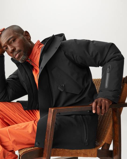 Belstaff Männer Höhenparka PHND122 Kleidung tex schwarz