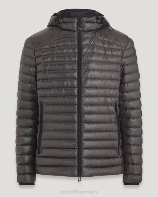 Belstaff Männer Fluggeschwindigkeitsjacke PHND43 Kleidung Ultraleichte Daune in Schwarz