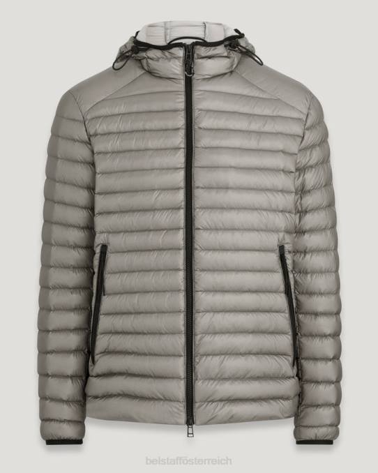 Belstaff Männer Fluggeschwindigkeitsjacke PHND48 Kleidung Ultraleichtes Daunensilber