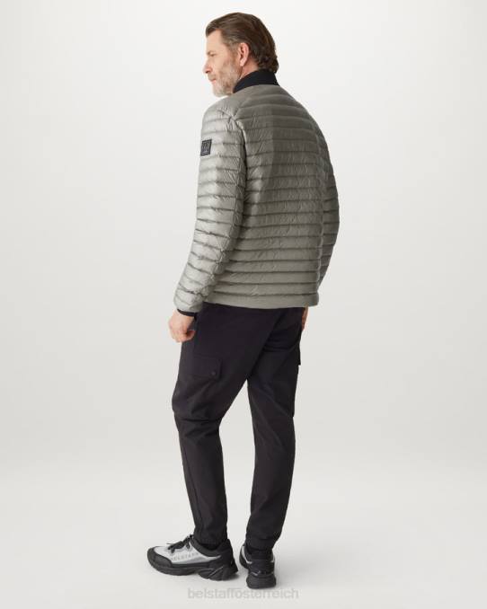 Belstaff Männer Flugzeugzellenjacke PHND45 Kleidung Ultraleichtes Daunensilber