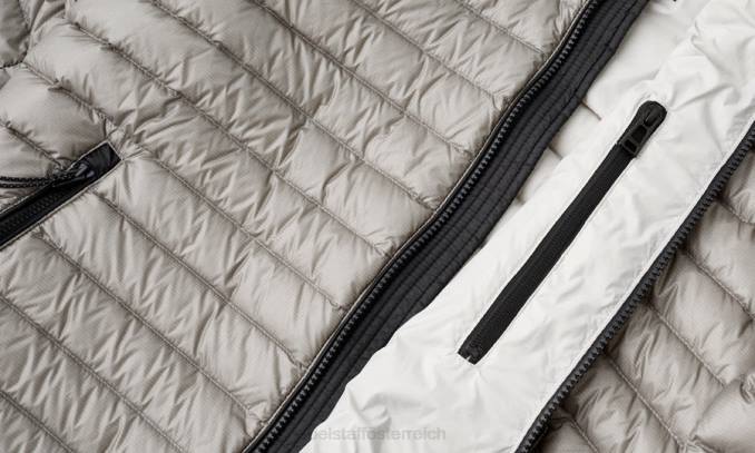 Belstaff Männer Flugzeugzellenjacke PHND45 Kleidung Ultraleichtes Daunensilber