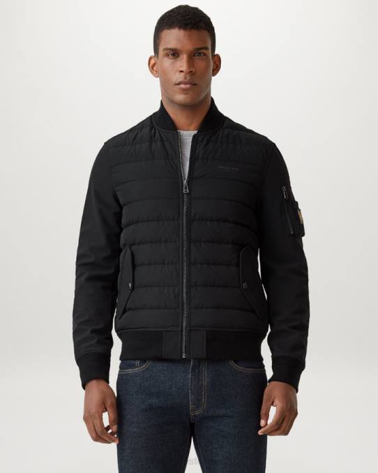Belstaff Männer Manteljacke PHND55 Kleidung Softshell-Hybrid schwarz