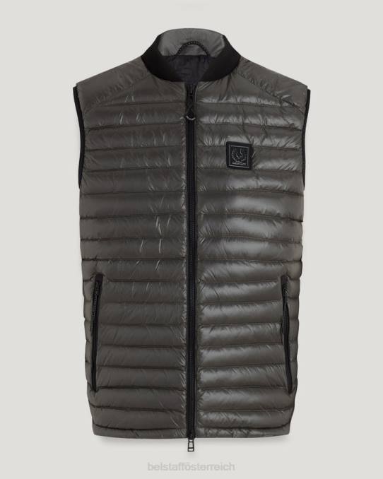 Belstaff Männer Flugzeugweste PHND105 Kleidung Ultraleichte Daune in Schwarz