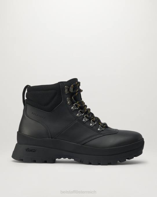 Belstaff Männer Kletter-Wanderschuhe PHND340 Schuh Kalbsleder schwarz