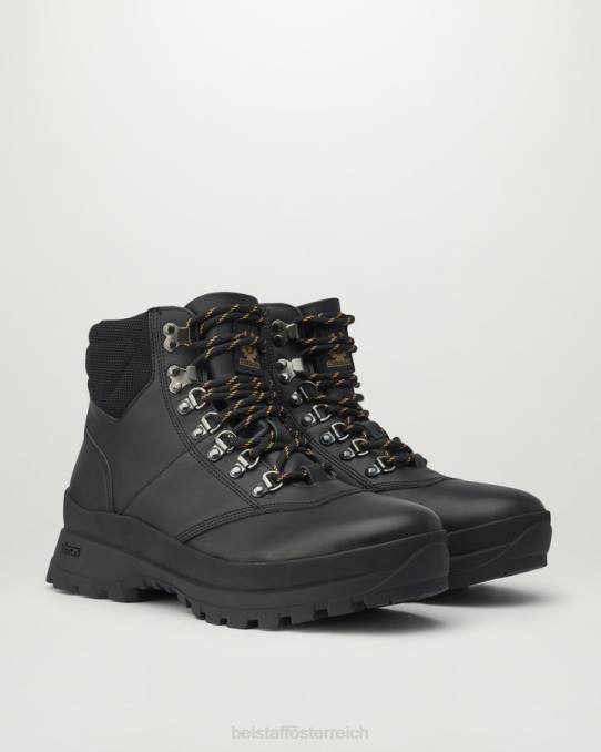 Belstaff Männer Kletter-Wanderschuhe PHND340 Schuh Kalbsleder schwarz