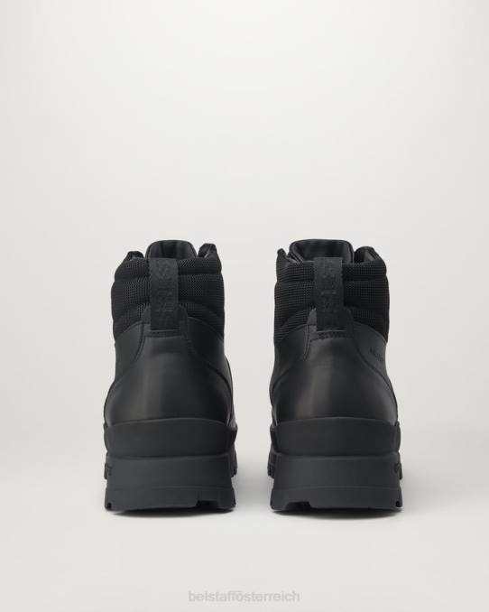 Belstaff Männer Kletter-Wanderschuhe PHND340 Schuh Kalbsleder schwarz