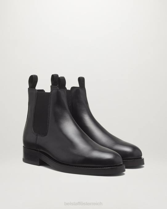 Belstaff Männer Longton Chelsea-Stiefel PHND348 Schuh Schwarz
